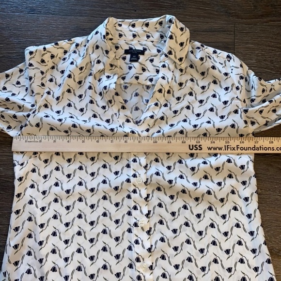 Ann Taylor XSP petite polyester blouse business attire - Picture 4 of 10